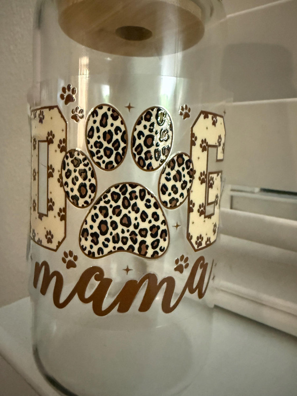 Dog Mama Pawprint Tumbler