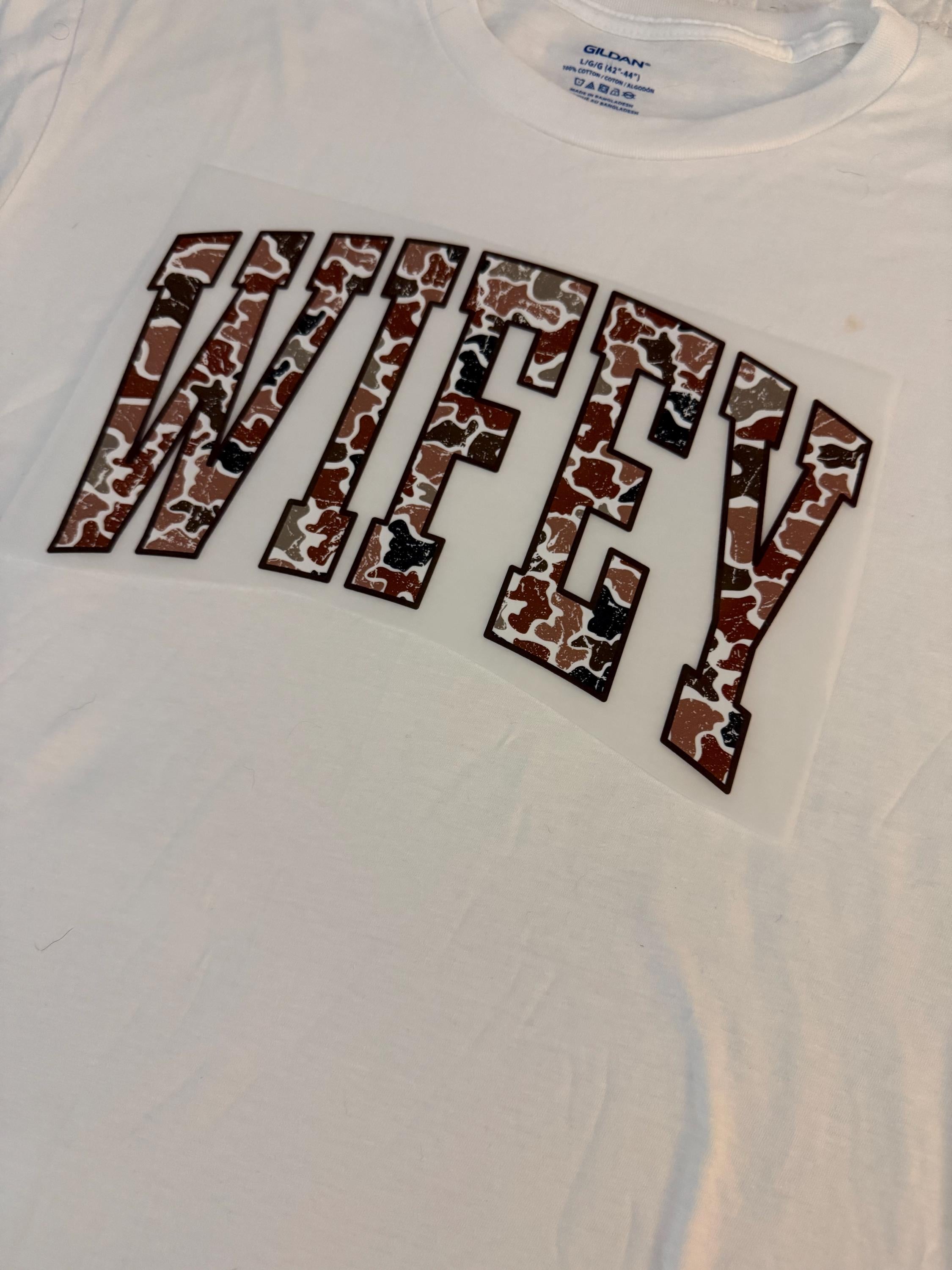 Wifey Cow Print T-Shirt | Western Bride Gift