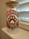 Dog Mama Floral Tumbler