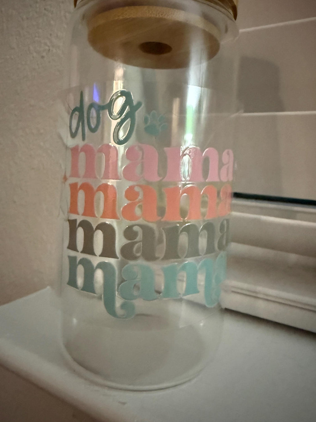 Neutral Dog Mama Tumbler