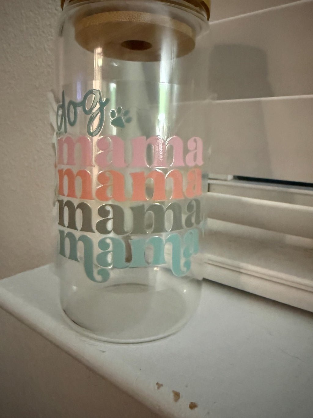 Neutral Dog Mama Tumbler