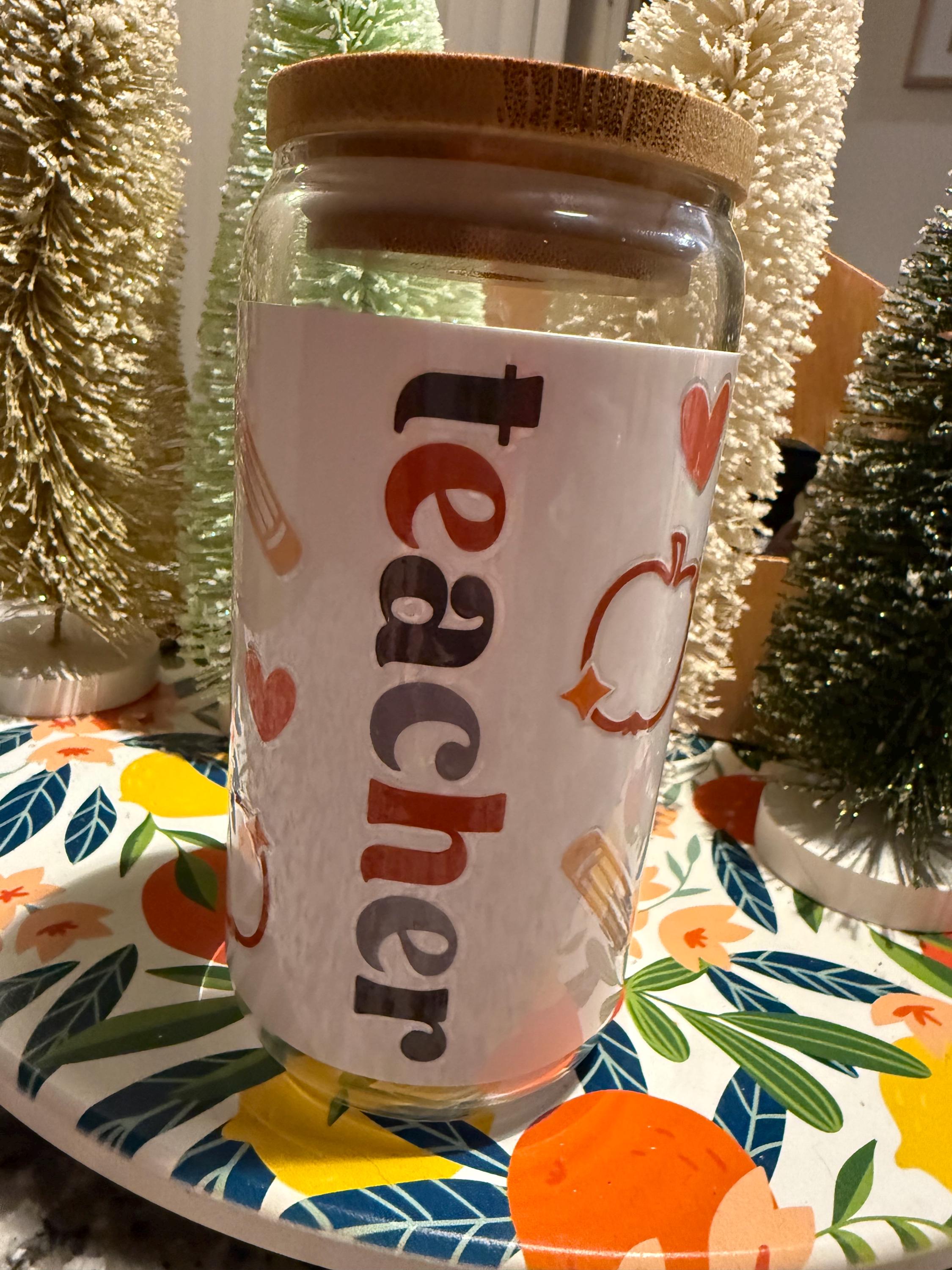 BOHO Teacher Apple Tumbler