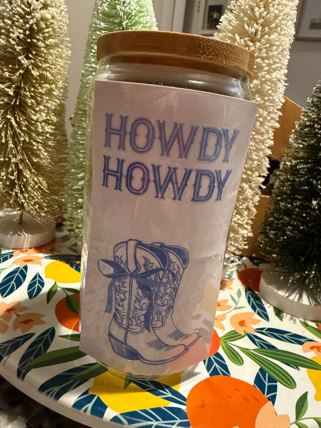 Howdy Cowgirl Boot 16oz. Tumbler