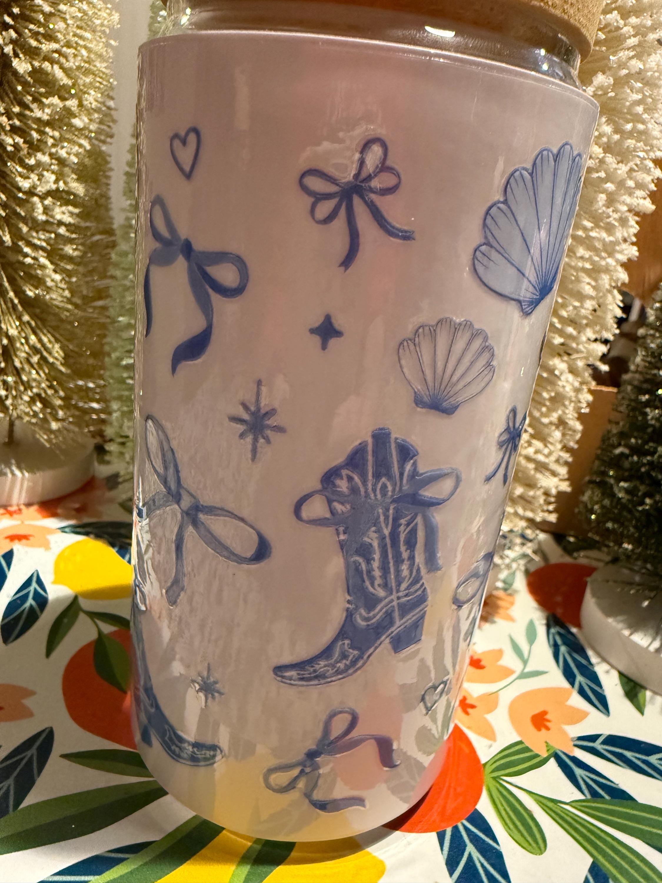 Blue Bows and Boots 16oz. Tumbler