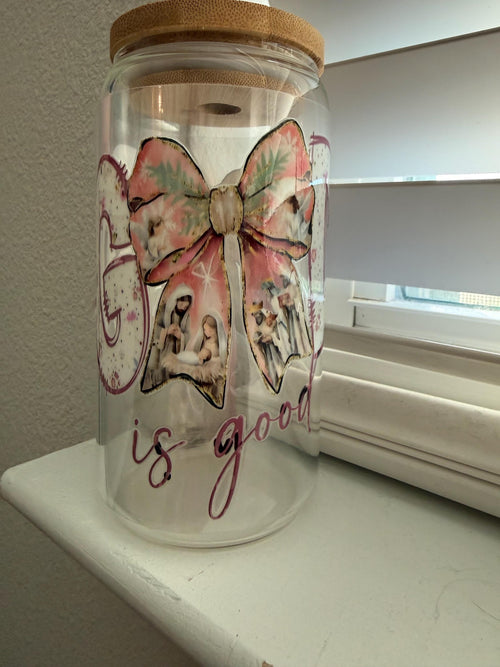 Bow Nativity Tumbler