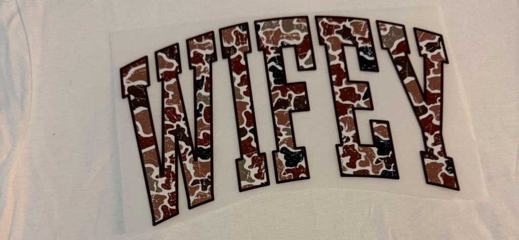 Wifey Cow Print T-Shirt | Western Bride Gift