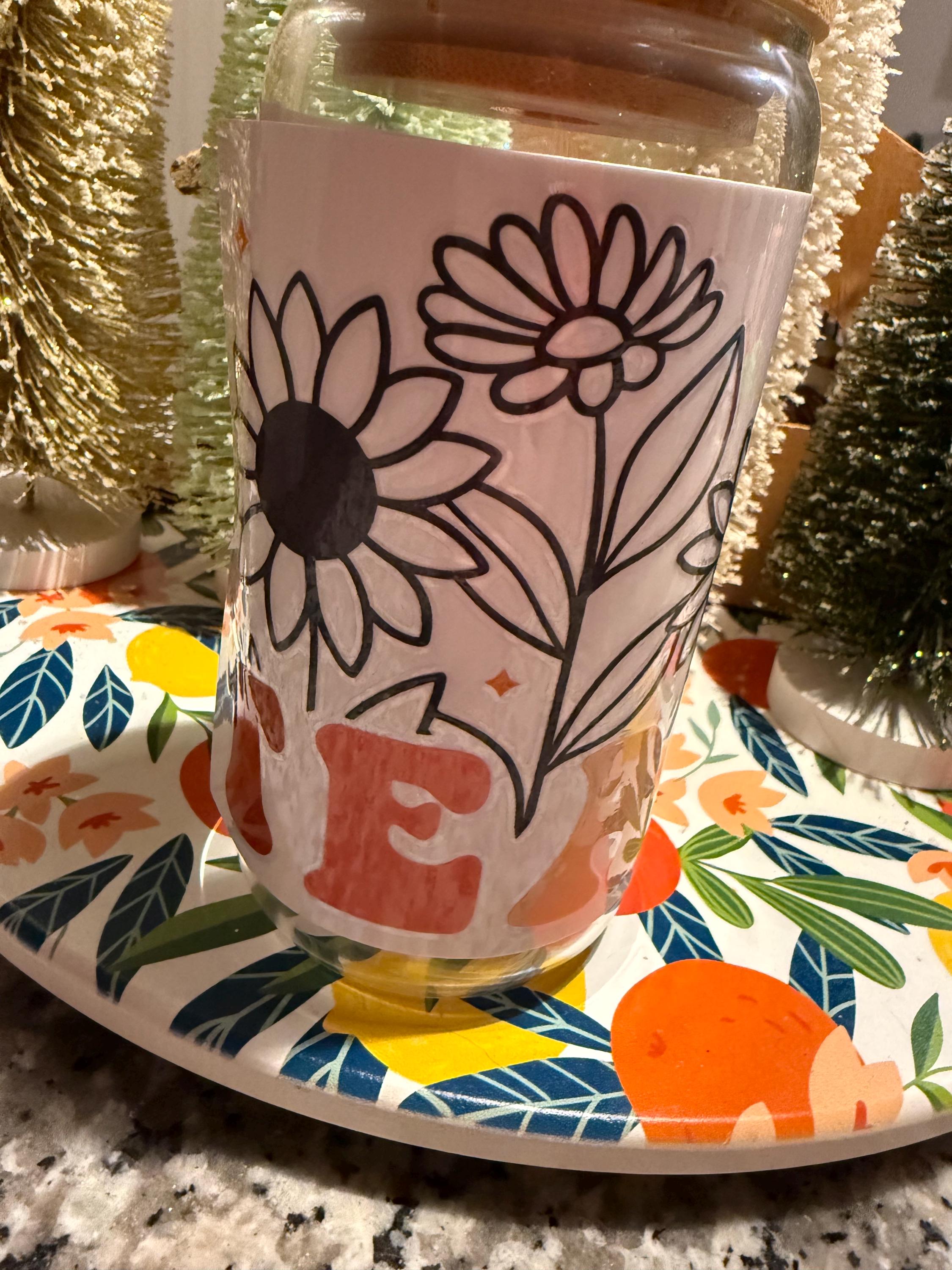 BOHO Teacher Flower Tumbler