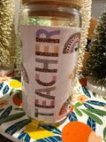 BOHO Teacher Rainbow Tumbler