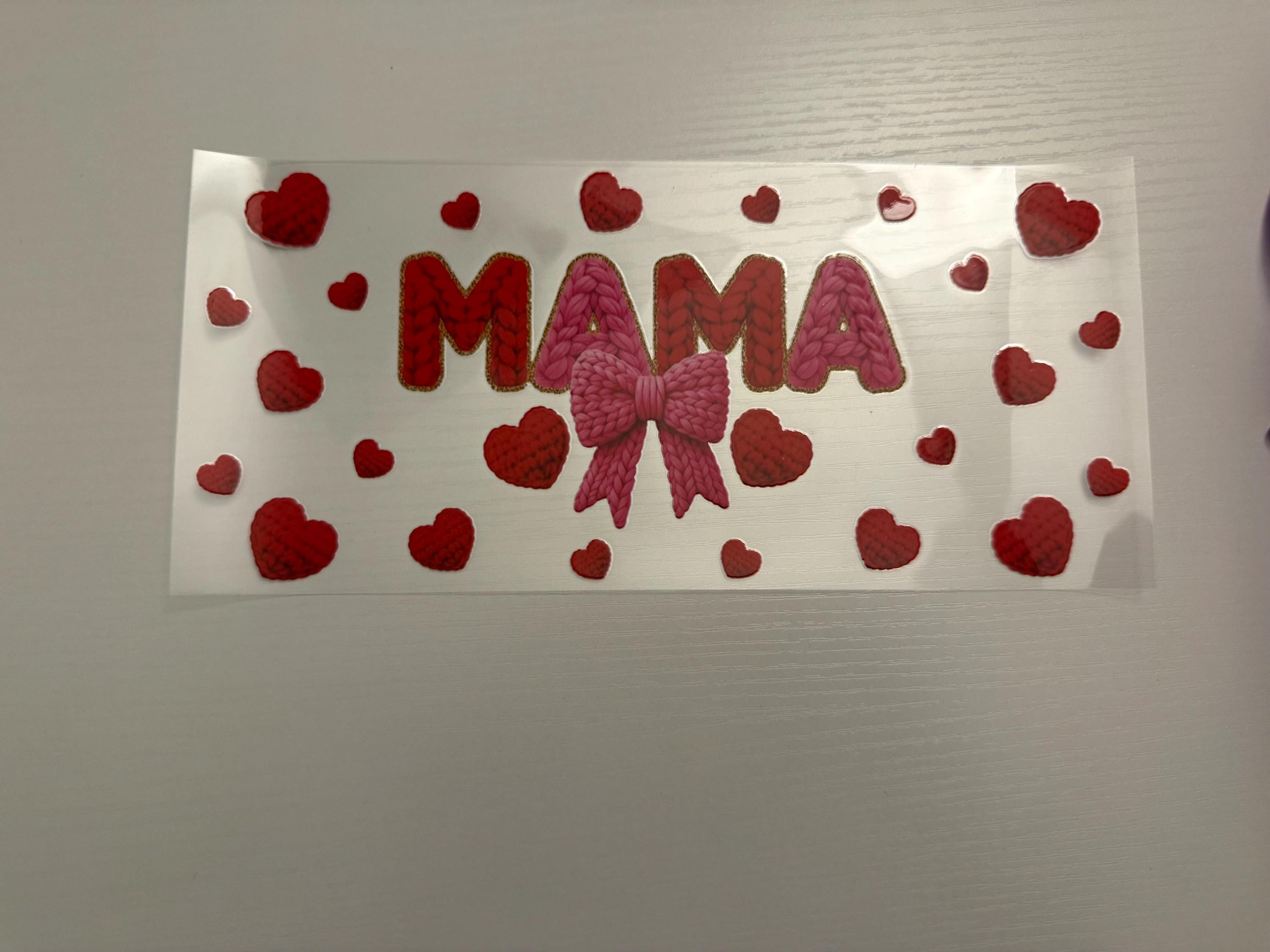 Mama Glass Can Cup | Bamboo Lid & Glass Straw, Mother's Day Gift