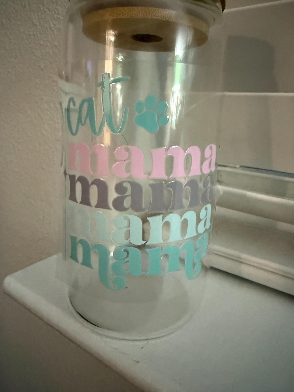 Pastel Cat Mama Tumbler